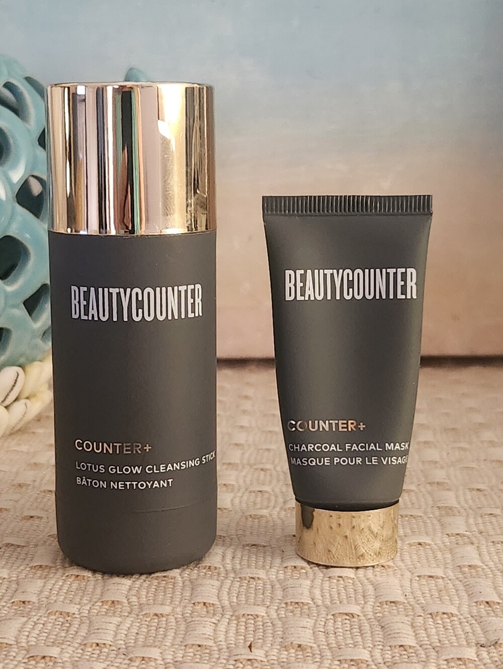 BeautyCounter Duo Lotus Cleansing Stick Charcoal Mask- New